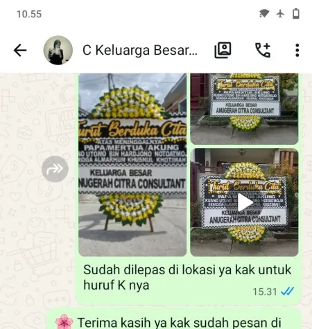 Pengiriman Papan Bunga Duka Cilandak